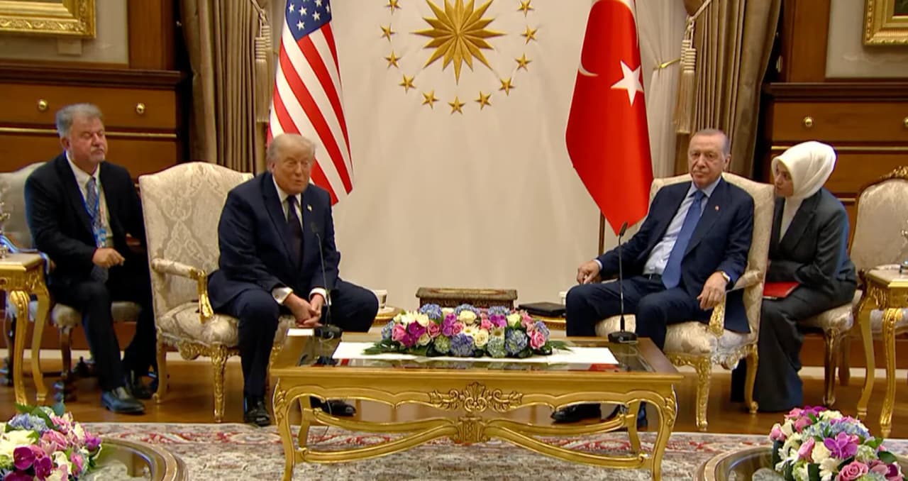 JAV ir Turkijos lyderių spaudos konferencija