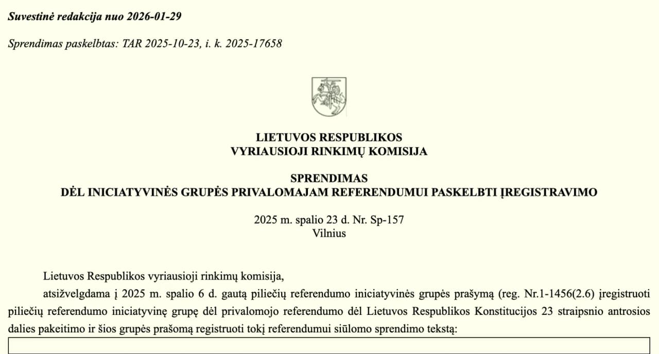 Kova už referendumo išlikimą