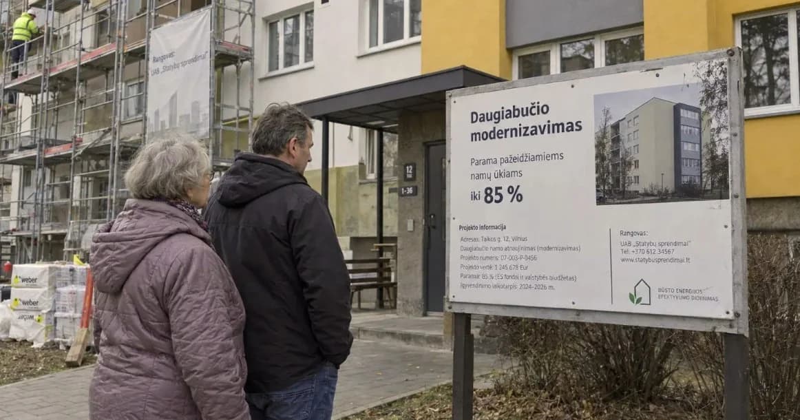 Aplinkos ministerija žada renovacijos paramą mažas pajamas gaunantiems gyventojams