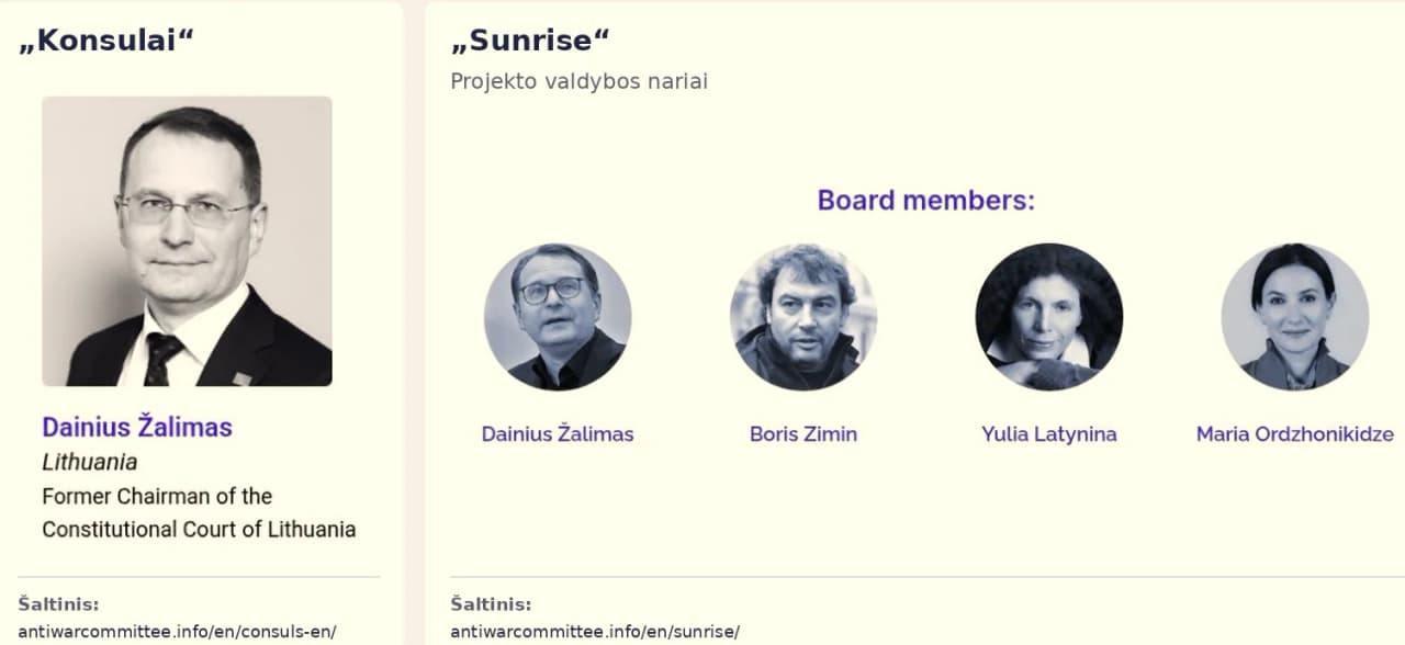 Rusijos antikarinio komiteto „konsulas“ Dainius Žalimas savo veiklos redakcijai nepaaiškino