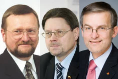 Jau dabar galima prognozuoti, kad J. Bernatoniui (kairėje) būnant teisingumo ministru teismų reforma bus vykdoma pagal Šedbaro – Sabatausko (dešinėje) planą, marinant visuomenei svarbią, bet teisininkų sluoksniui labai nepatinkančią iniciatyvą. Nors įdieg