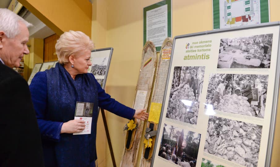 Akimirka iš renginio: prezidentei ypatingai svarbi istorinė atmintis. Nuotr. prezidentas.lt