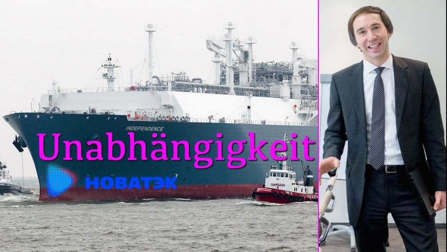 Valstybinės įmonės „Lietuvos energija“ tarptautinės plėtros direktorius Mantas Mikalajūnas (dešinėje) ir išsinuomota Lietuvos energetinės nepriklausomybė (kairėje).