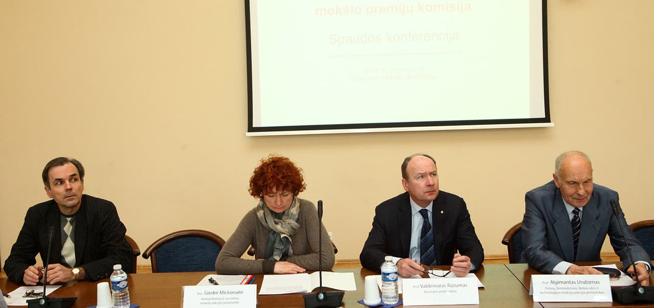 Komisija: Rolandas Maskoliūnas, Giedrė Mickūnaitė, Valdemaras Razumas, Algimantas Undzėnas. Dainiaus Labučio (ELTA) nuotr.