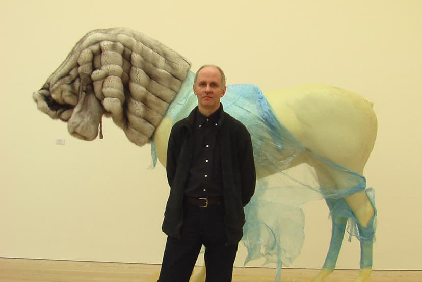Š. Nakas galerijoje „Saatchi“ Londone (2011). Karolinos Jakaitės nuotrauka | literaturairmenas.lt