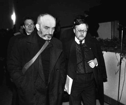 Sąjūdžio bendražygiai. Nuotr. iš A. Patacko asmeninio archyvo, skelbta savaitraštyje „Literatūra ir menas”
