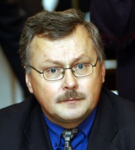Nuotraukoje – vienas partijos „Drąsos kelias“ bendražygių, VSD pulkininkas Linas Petronis