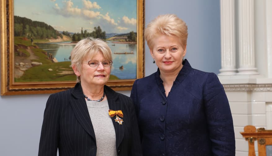 Lietuvos gyventojų genocido ir rezistencijos tyrimo centro direktorė Birutė Burauskaitė – patikimas prezidentės Dalios Grybauskaitės žmogus. Nuotr. prezidentas.lt