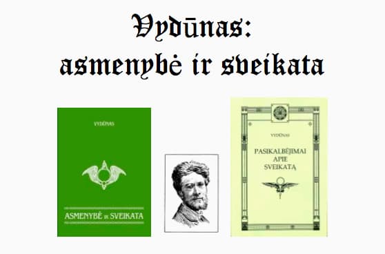 Naujų Vydūno knygų apie sveikatą pristatymas