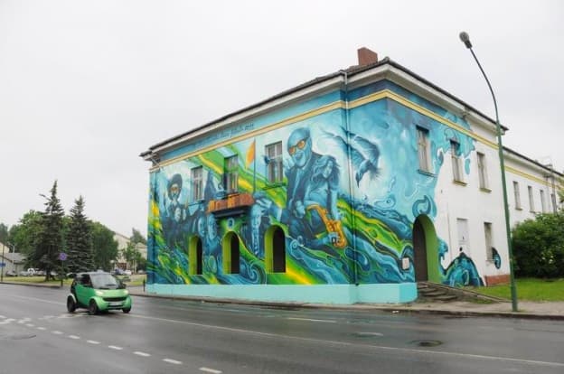 Džiazo festivalio žvaigždės sužibo freskoje