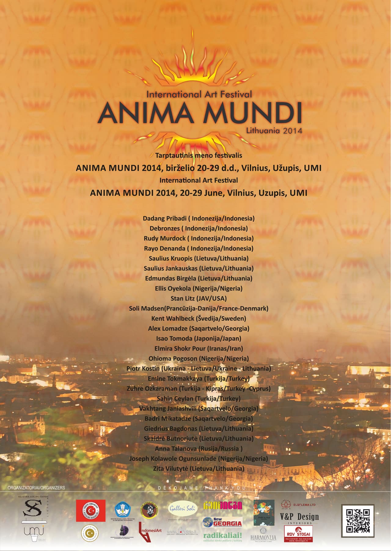 Tarptautinis meno festivalis ANIMA MUNDI 2014 vyks Vilniuje, birželio 20-29 d.