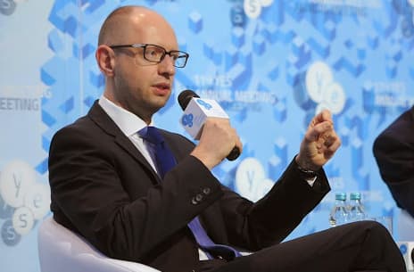 Spalvingi Arsenijaus Jaceniuko pasisakymai. Yra nuomonė, kad jam truputį trūksta nuoseklumo