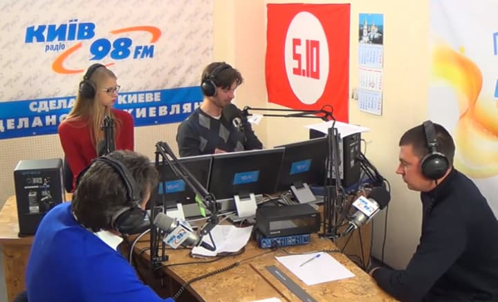 Maidano metinės. Pokalbis „Радио Киев 98FM“ studijoje