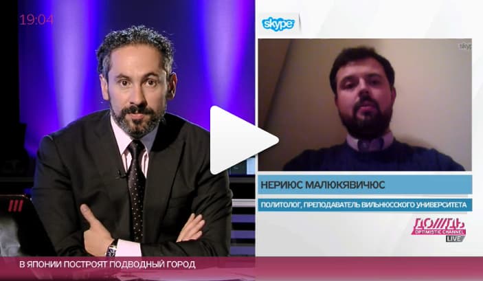 Politologas ir dėstytojas N. Maliukevičius „sužibėjo“ nepriklausomame Rusijos televizijos kanale „Dožd“