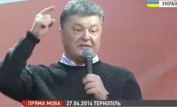 Apie milijardieriaus Porošenkos daug sykių kartotą vieną pažadą ukrainiečiams
