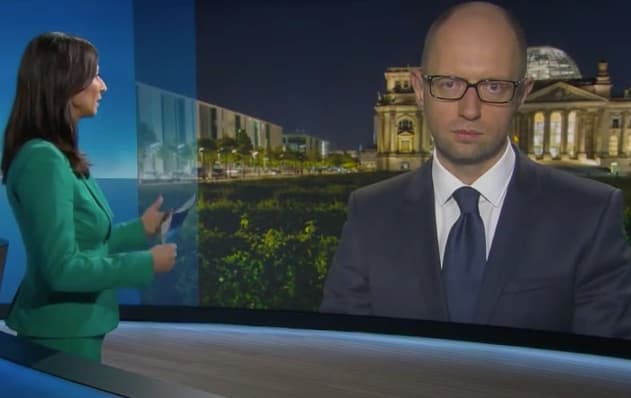 Ukrainos premjero A. Jaceniuko interviu Vokietijos televizijai