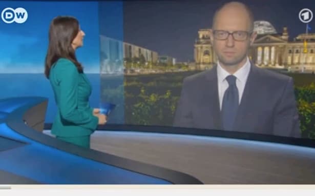 Deutsche Welle: Jaceniukas patikslino žodžius apie „sovietų invaziją“ į Ukrainą ir Vokietiją