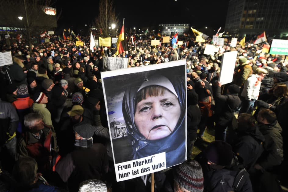 Protesto akcijos suskaldė Vokietiją