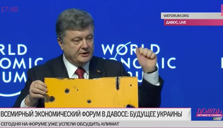 Ukrainos prezidento, milijardieriaus Petro Porošenkos kalba Davose
