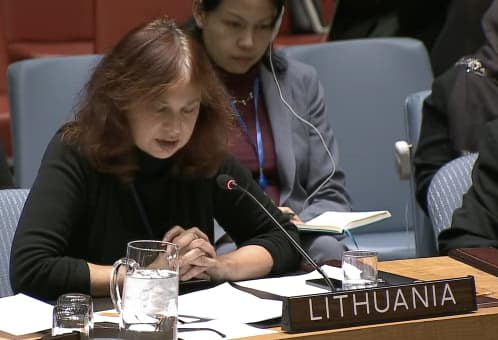 Raimonda Murmokaitė nurodė: pabaigti agresiją Ukrainoje yra Rusijos pareiga