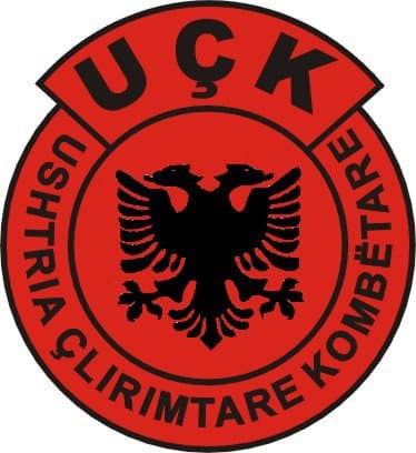 Albanų teroristinės organizacijos Nacionalinės išlaisvinimo armijos ženklas.