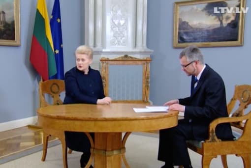 Interviu „1 prieš 1“ Lietuvos prezidentė eilinį kartą sužibėjo