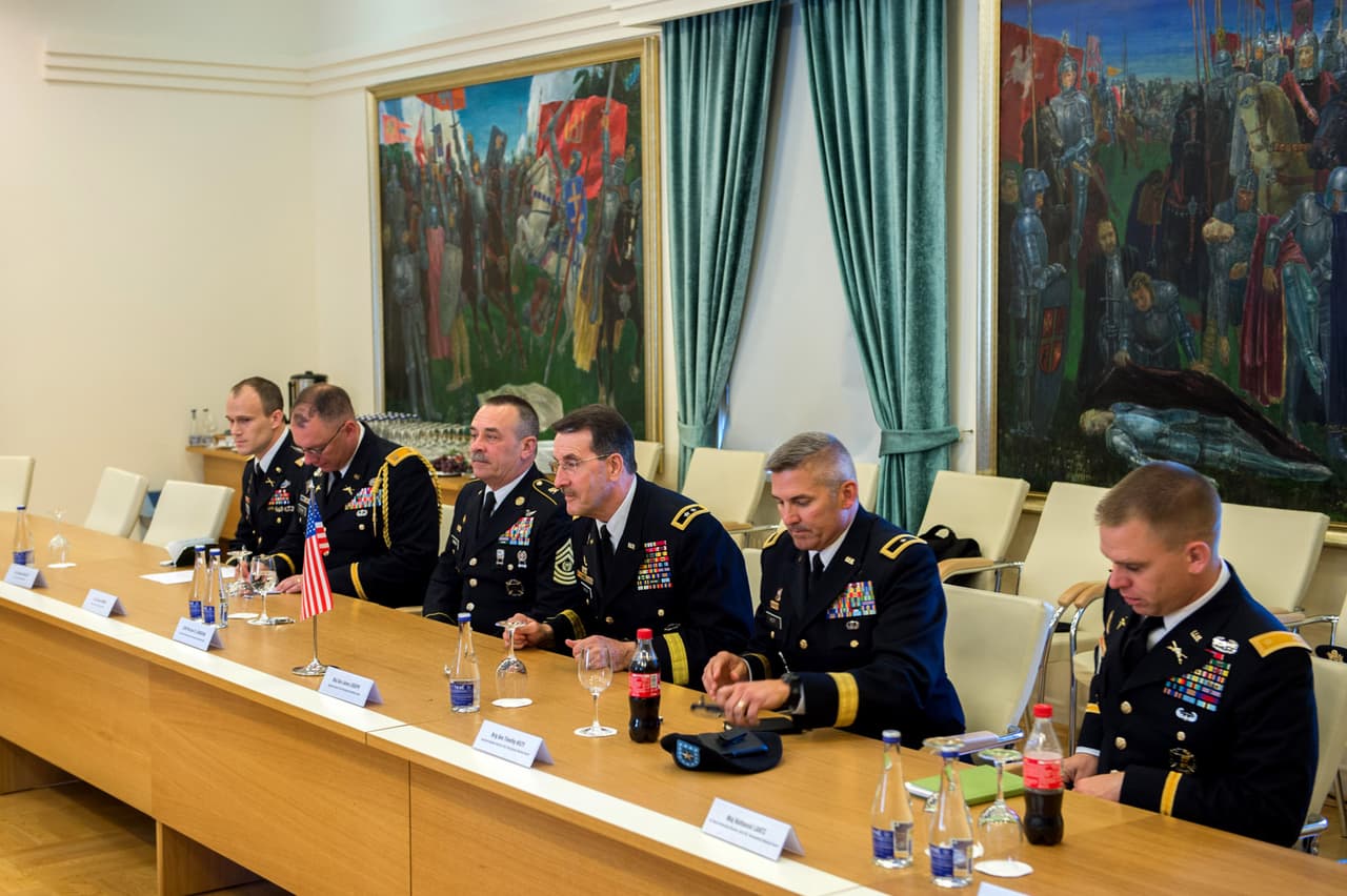 Pratybų organizatoriai. KAM nuotr.