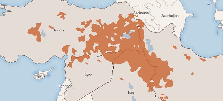 30 mln. kurdų gyvena keturiose valstybėse, o savos neturi.