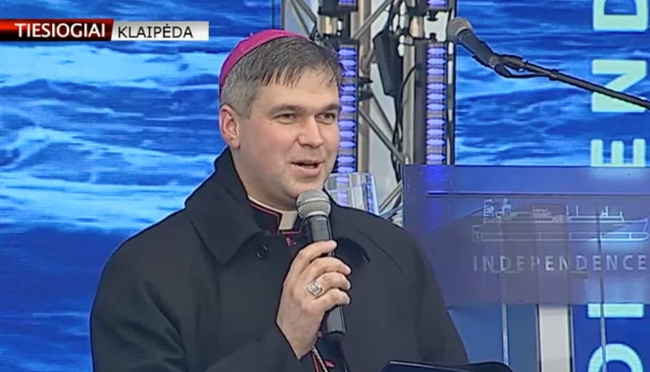 Istorinis vyskupo žodis prieš šventinant plaukiojančią nepriklausomybę