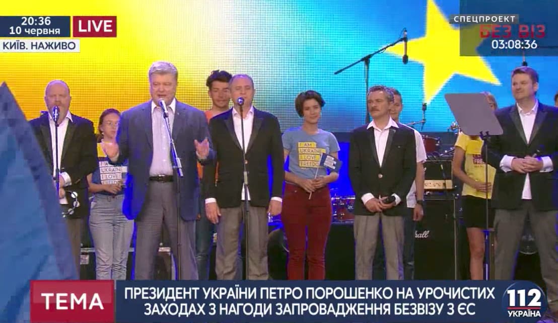 Ukraina švenčia bevizio režimo į ES startą