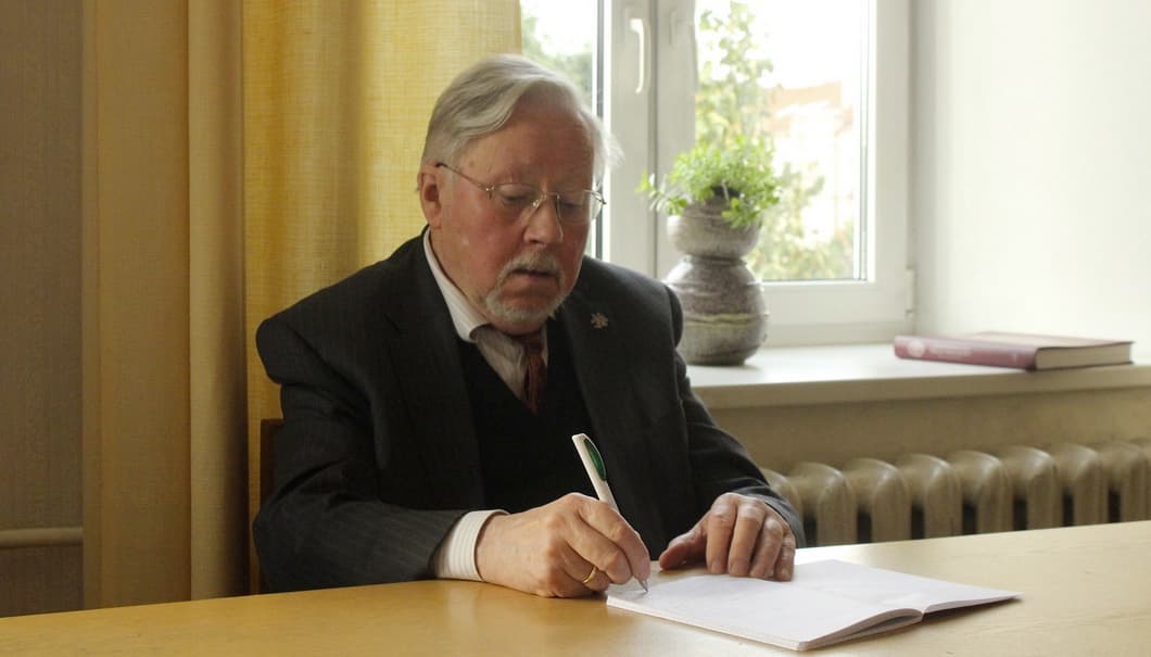 Žmonių partijos patriarchas, profesorius, poetas Vytautas Landsbergis. Nuotr. lrs.lt
