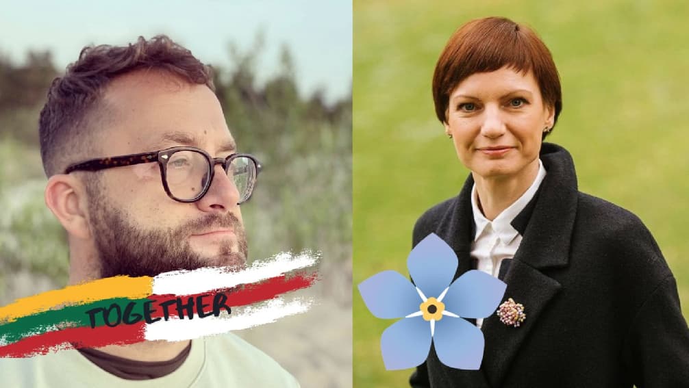V. Kubilius (youtube cenzorius) ir M. Garbačiauskaitė-Budrienė (Gebelsčiauskaitė). Nuotr. facebook.com