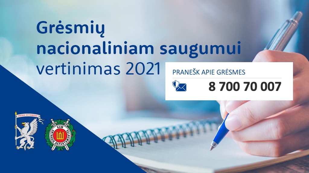 Valstybės saugumo departamentas įvardino naujas grėsmes nacionaliniam saugumui