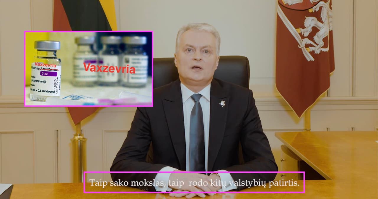 Valstybės lyderis: YRA TIK VIENAS KELIAS (geriausia Vaxzevria – buvusi AstraZeneka)