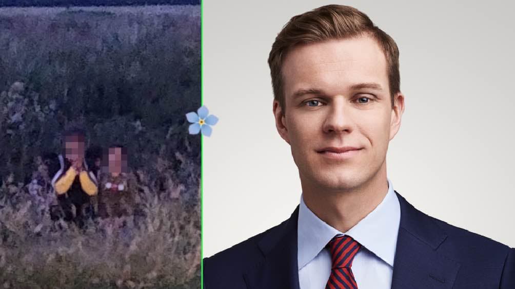 Kairėje VSAT užfiksuoti pabėgėliai. Dešinėje - Gabrielius Landsbergis, žmogus, besirūpinantis, kad pabėgėlių srautas į Lietuvą nenutrūktų.