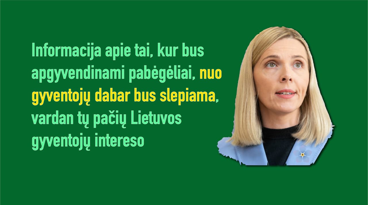 Nutarta slėpti informaciją apie pabėgėlius, vardan Lietuvos gyventojų intereso