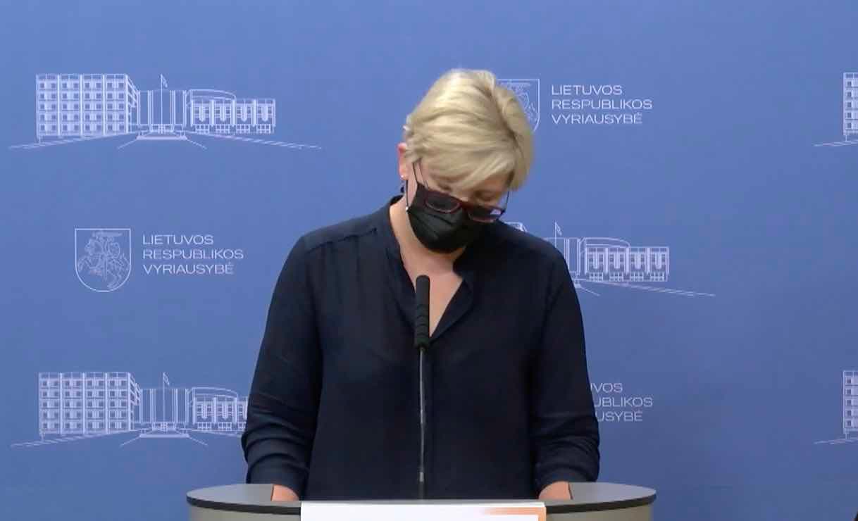 Vyriausybės vadovė Ingrida Šimonytė.