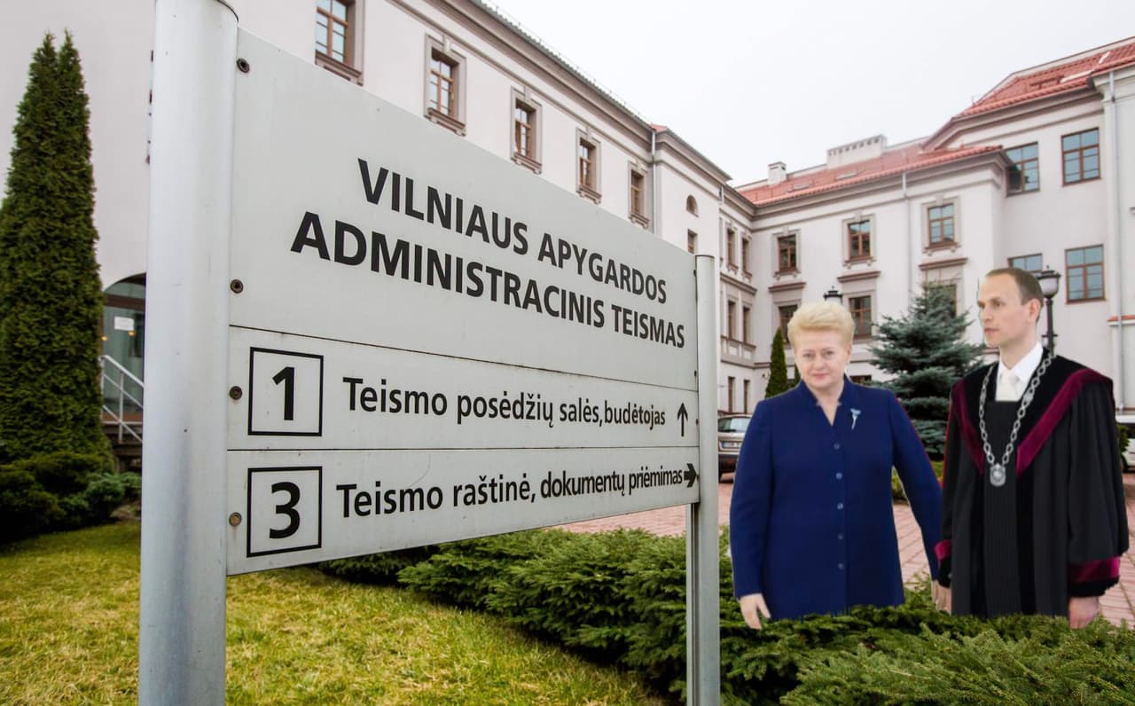 Teisėjas T. Blinstrubis (dešinėje).