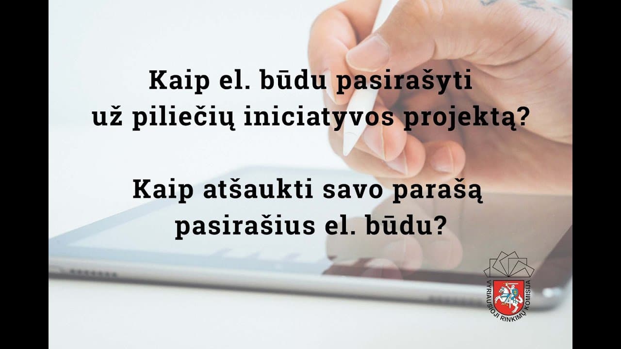 Teismui apskųstas VRK sprendimas dėl blokuojamo elektroninio pasirašymo