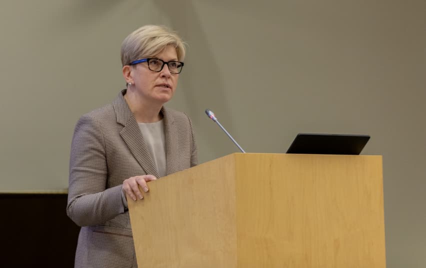 Šimonytė nepraleido progos pratęsti apmąstymus apie Lietuvos valstybės ateitį