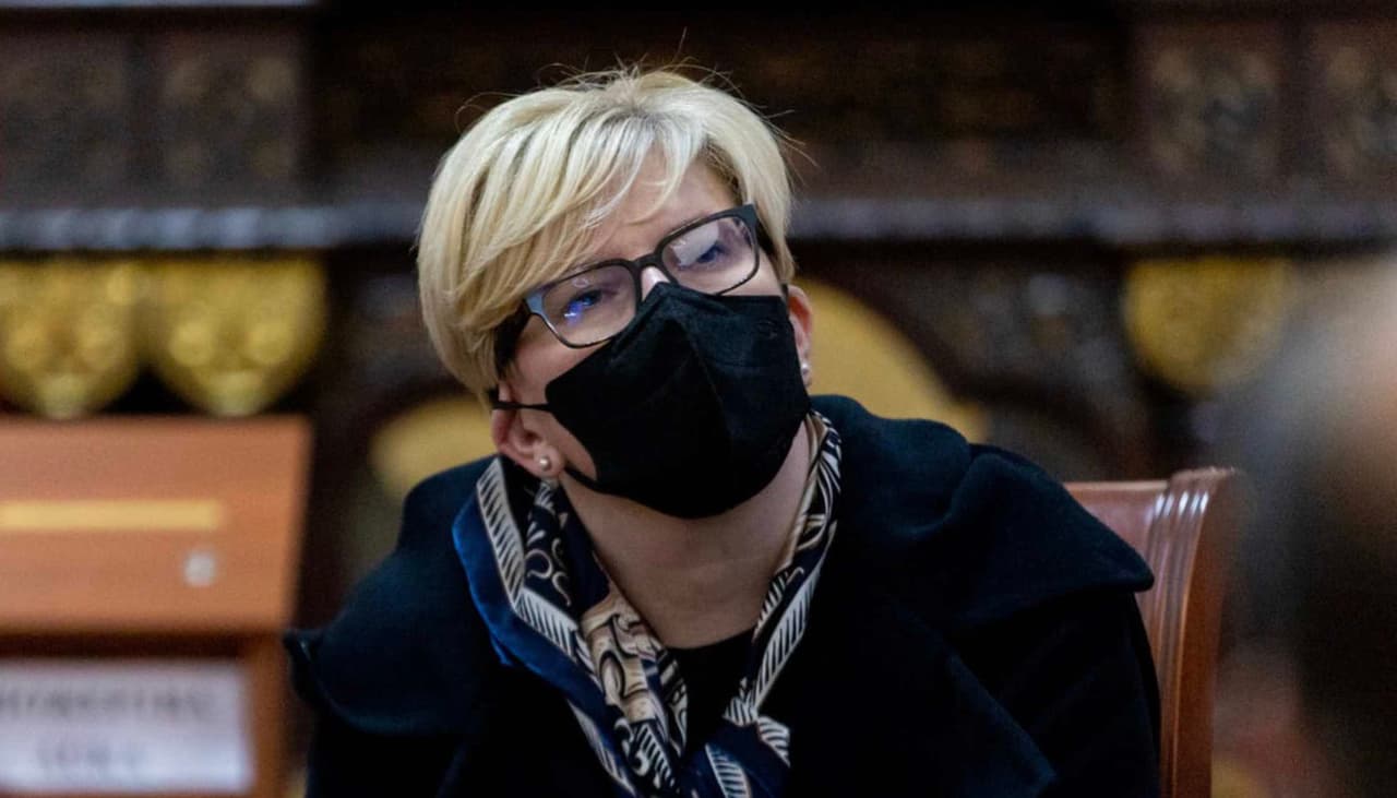 Premjerė Ingrida Šimonytė.