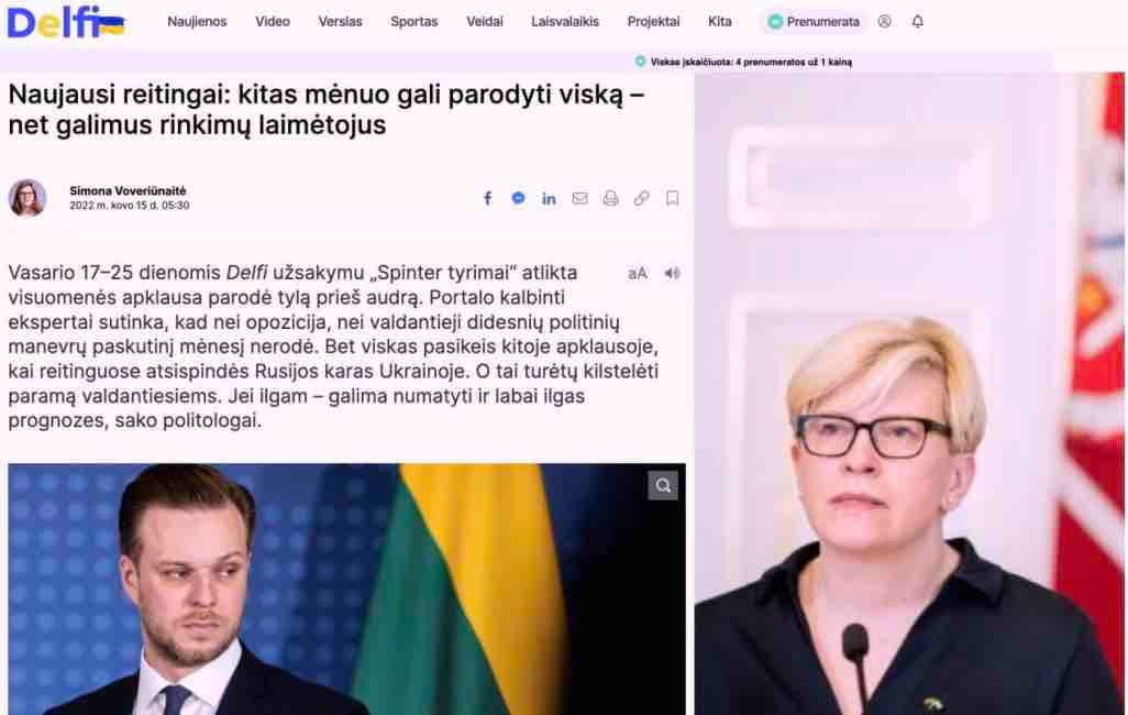 Karas Ukrainoje Landsbergiams garantuoja pergalę