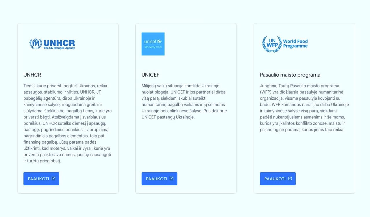 Google kviečia pagelbėti žmonėms, nukentėjusiems nuo karo Ukrainoje