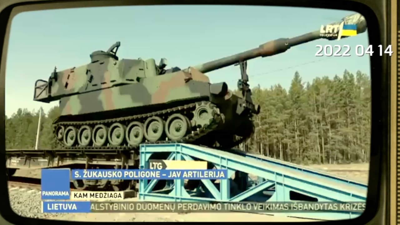 Lietuvą pasiekė Pensilvanijos kariai su kovine technika