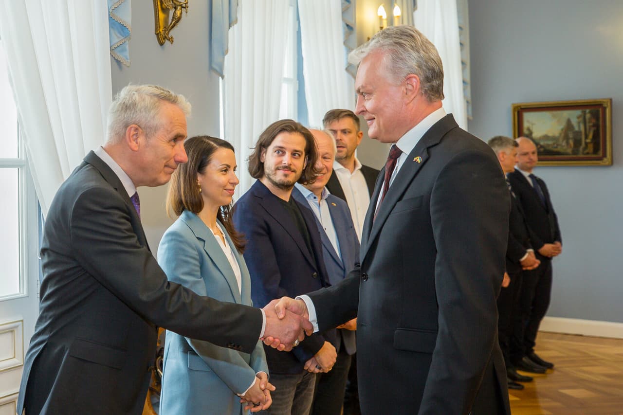 Susitikimo akimirka. Nuotr. prezidentas.lt