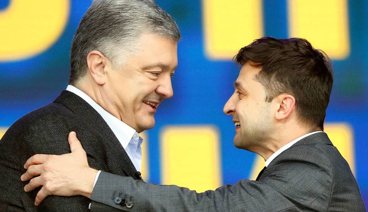 Milijardierius Petro Porošenka (kairėje)