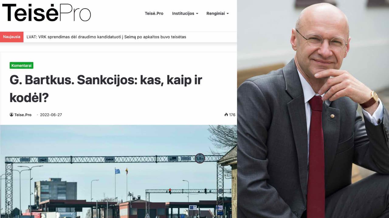 Sankcijos: teisinis kvailumas ar melas?