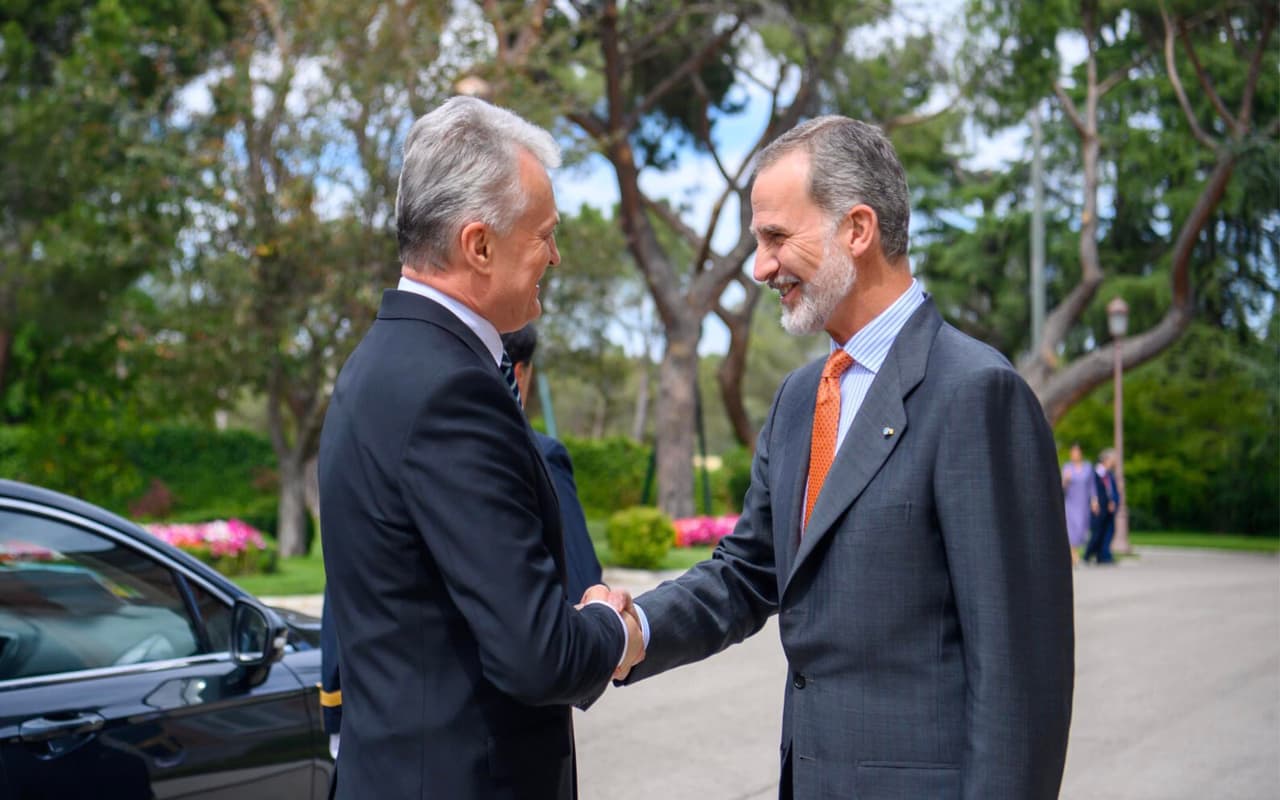Nausėda susitiko su Ispanijos Karaliumi Felipe VI