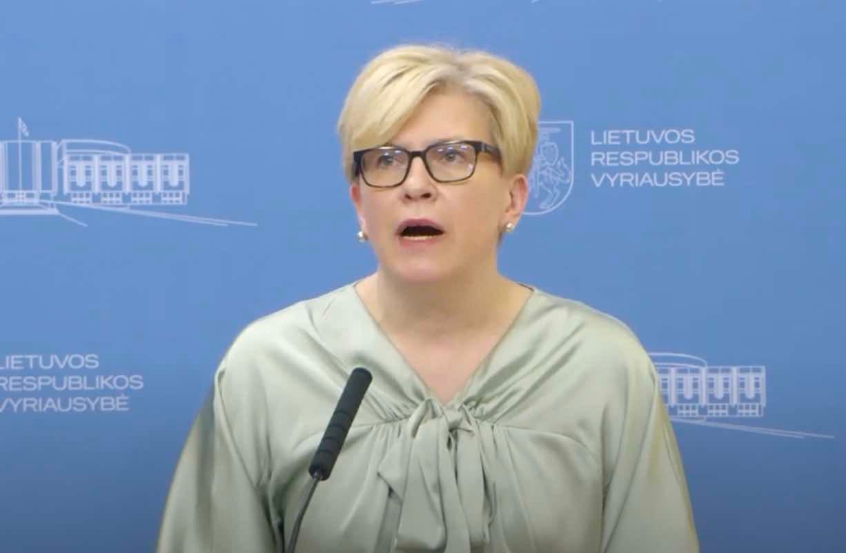 Šimonytė diskutuos Šveicarijoje apie Ukrainos atstatymą