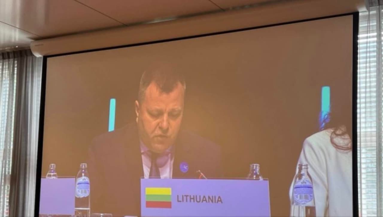 Adomėnas kirto Rusijai ir jos bendrininkei Baltarusijai už jų vykdomus nusikaltimus Ukrainoje